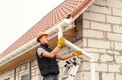 Pose et remplacement de gouttières à Lumbres